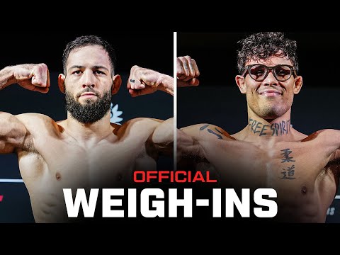 Imavov vs Borralho Weigh-Ins | UFC Paris