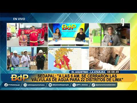 Corte de agua en Lima: ministra de Vivienda supervisa obras de empalme de Sedapal (2/2)