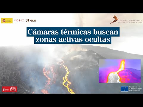Cámaras térmicas para detectar zonas activas ocultas en el volcán de La Palma