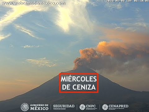 #POPOCATÉPETL | Suelta la ceniza. El #Volcán #EnVivo
