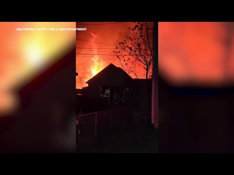 House fire, explosion injures 1 in Maryland, fire department says