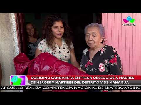 Gobierno Sandinista entrega obsequios a madres de héroes y mártires de Managua