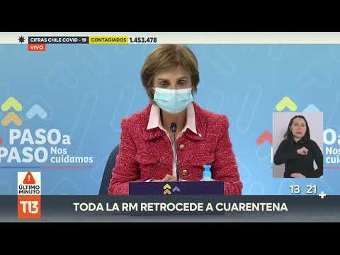 Toda Región Metropolitana a cuarentena: cambios Plan paso a Paso