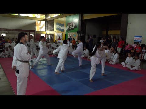 Evalúan capacidades de lucha en academia de Taekwondo de la Alcaldía de Managua