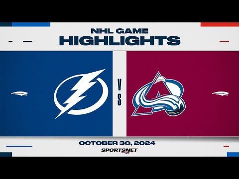 NHL Highlights | Lightning vs. Avalanche - October 30, 2024