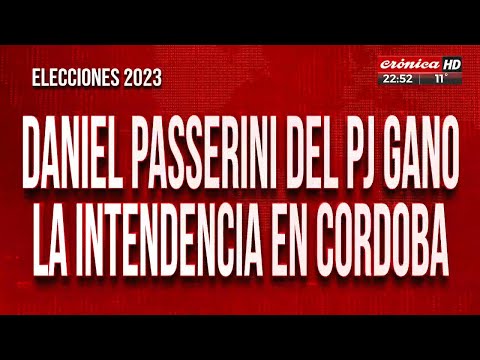 Daniel Passerini del PJ ganó la intendencia en Córdoba