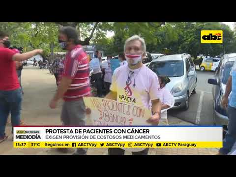 Protesta de pacientes con cáncer