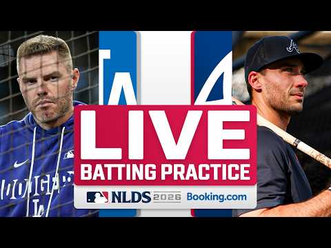 LA 다저스 대 애틀랜타 브레이브스 NLDS 4차전 생중계 타격 연습