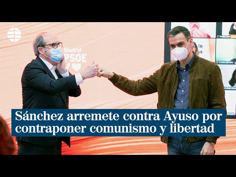 Sánchez, sobre el lema de 'comunismo o libertad': Cualquiera sabe que esa disyuntiva es falsa
