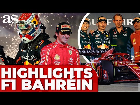CARLOS SAINZ, VERSTAPPEN, ALONSO | F1 RESUMEN carrera GP BAHRÉIN