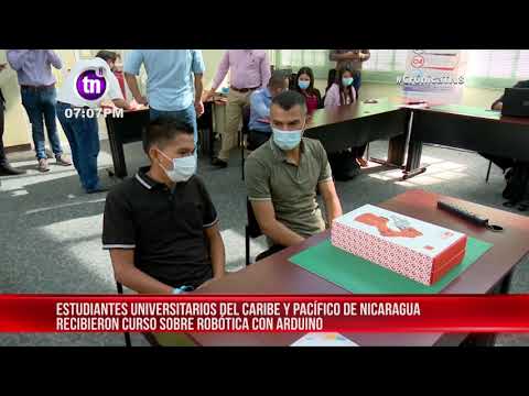 Certifican a universitarios de Nicaragua sobre robótica con Arduino