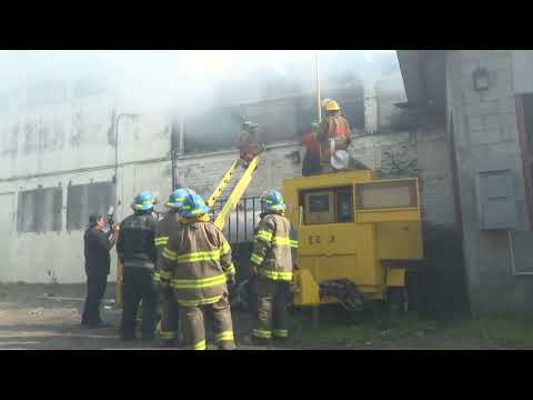 Incendio en supermercado