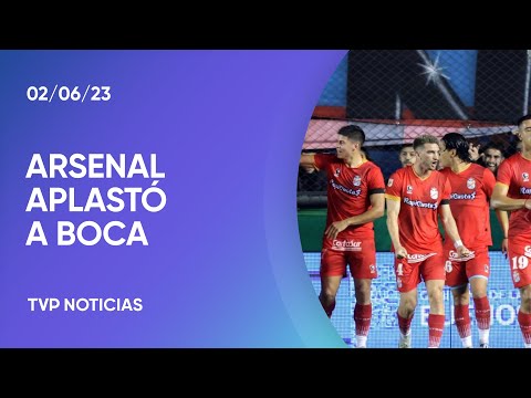 Boca cayó 1-0 con Arsenal, que abandonó el último puesto de la Liga Profesional