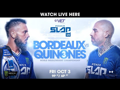 Power Slap 15: Borduex vs Quinones | October 3rd – Prelims