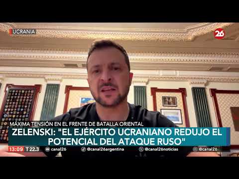 Zelenski: El Ejército ucraniano redujo el potencial del ataque ruso