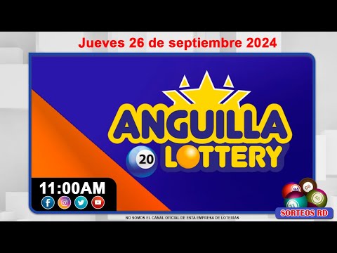 Anguilla Lottery en VIVO  | Jueves 26 de septiembre 2024 - 11:00 AM #loteriasdominicanas