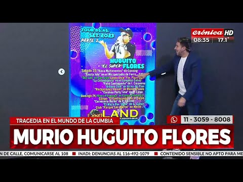 Huguito Flores murió mientras se dirigía a realizar presentaciones en Buenos Aires