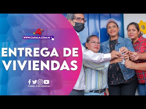 Alcaldía de Managua avanza con la entrega de viviendas a familias del barrio Santa Clara