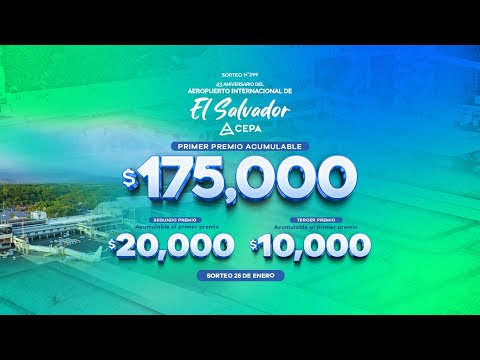 Sorteo 299 dedicado al Aeropuerto El Salvador - CEPA