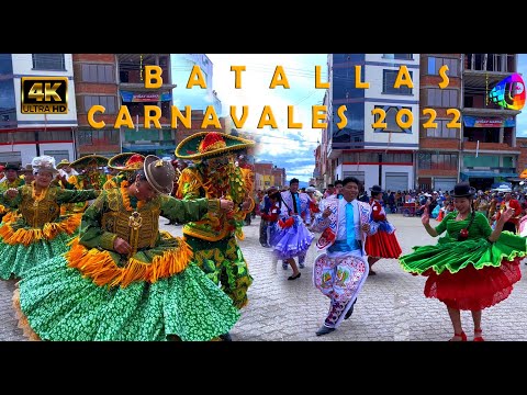 Carnavales 2022 BATALLAS de la Provincia Los Andes La Paz, Chutas y Pepinos