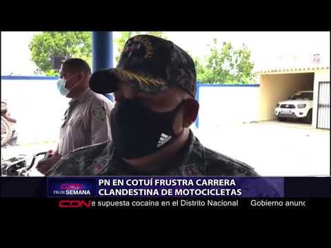 PN en Cotuí frustra carrera clandestina de motocicletas