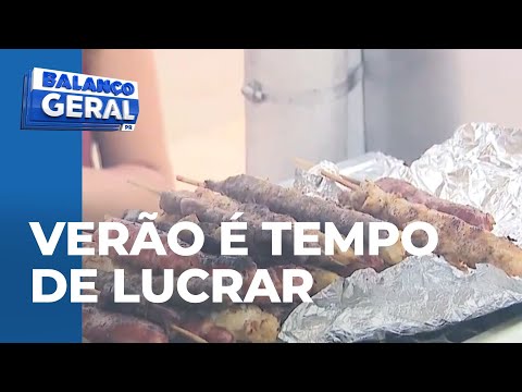 Ambulantes aproveitam pra garantir salário do ano inteiro; família faz sucesso vendendo carne louca