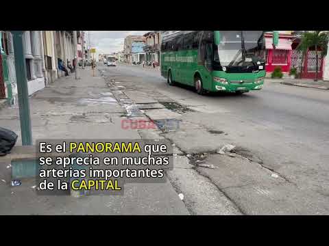 Mínimo te fracturas o se te poncha una llanta: estado del pavimento en La Habana