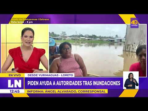 Mujer pide ayuda a las autoridades tras inundación por lluvias en Yurimaguas