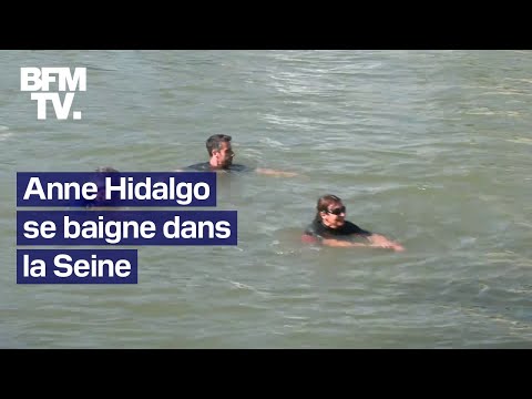 Anne Hidalgo se baigne dans la Seine, 9 jours avant le début des JO de Paris