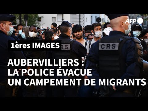 Seine-Saint-Denis: la police évacue le vaste campement de migrants d'Aubervilliers | AFP