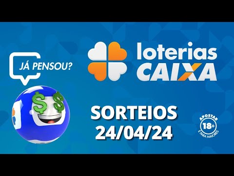 Loterias CAIXA: +Milionária, Quina, Lotofácil e mais 24/04/2024