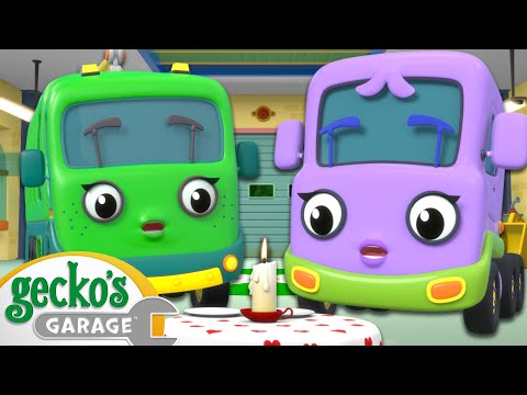 Truck Dinner Date | Gecko's Garage | Trucks For Children | Cartoons For Kids