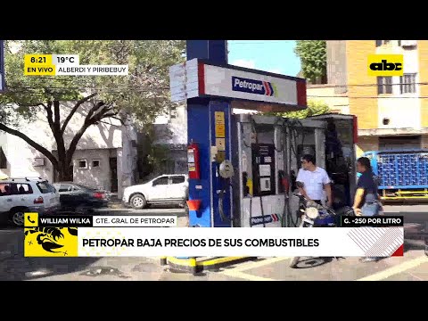 Petropar baja precio de dos combustibles: bajante del río aún no es un problema