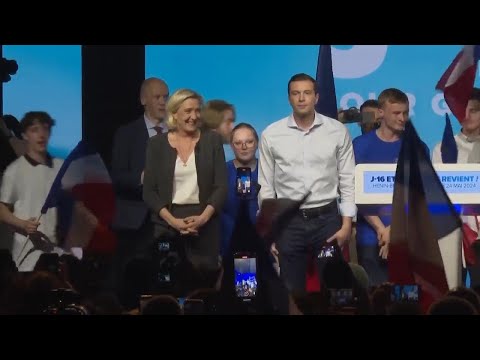 Marine Le Pen's French far right party holds rally ahead of European elections