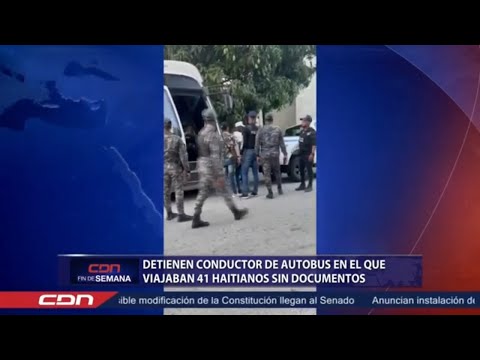 Detienen conductor de autobús en el que viajaban 41 haitianos indocumentados