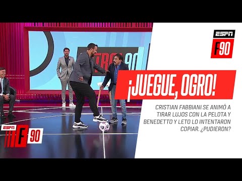 ¡EL OGRO DIO CÁTEDRA! #Fabbiani agarró la pelota en #ESPNF90 para que #Leto y #Benedetto se animen