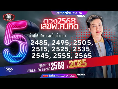 ดวงปี2568ตามเลขท้ายปีพ.ศ.248