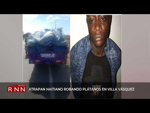 Atrapan haitiano robando plátanos en Villa Vásquez