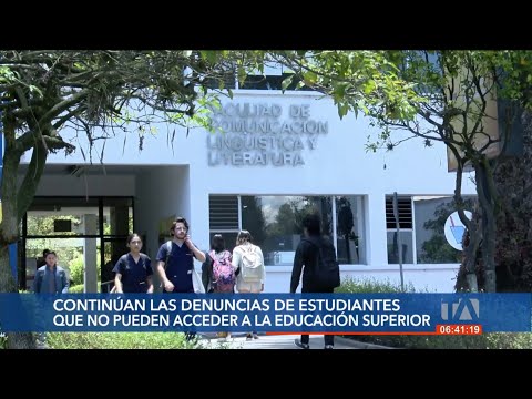 Estudiantes denuncian no poder acceder a un cupo en una universidad pública en Ecuador