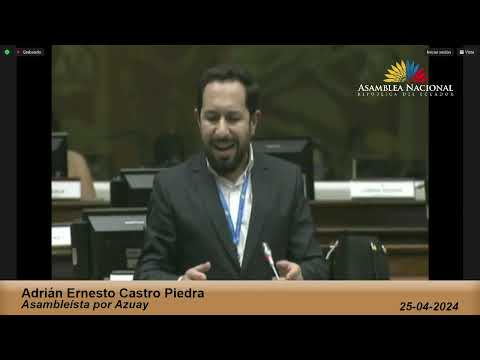 Asambleísta Adrián Castro - Sesión 919 - #JuicioPolítico