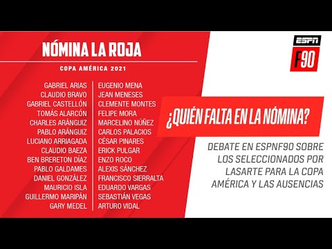 ¿Quién falta en la nómina de la Roja para la Copa América