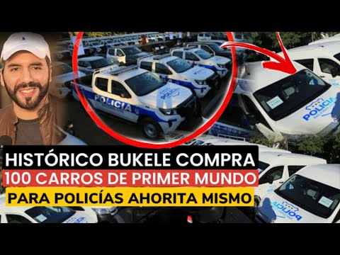 Urgente Mil Carros de Lujo entrega Bukele a Policías ahorita