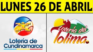 Resultados Lotería de CUNDINAMARCA y TOLIMA Lunes 26 de Abril de 2021 | PREMIO MAYOR ????????????