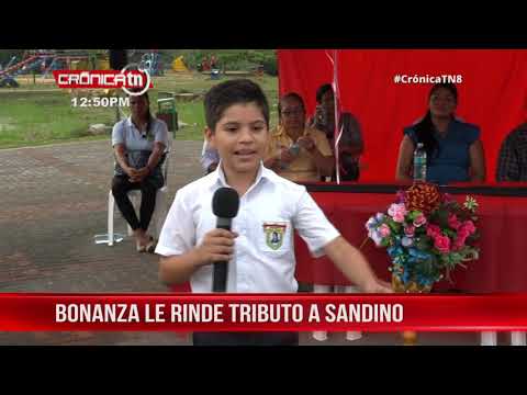 Nicaragua: Bonanza rindió homenaje con espíritu de lucha al General Sandino