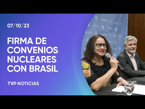 Cooperación nuclear con Brasil: firma de convenios