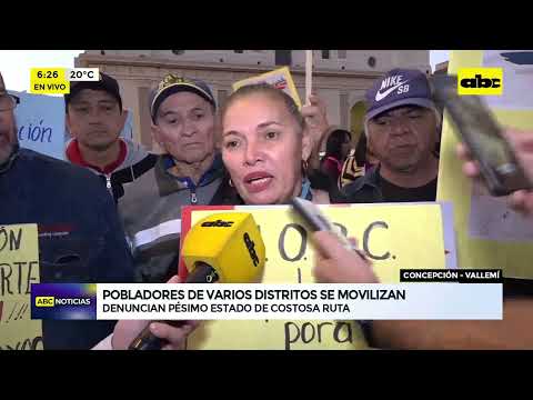 Pobladores de varios distritos llegan a Asunción