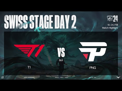 T1 vs PNG 매치 하이라이트 | 스위스 스테이지 Day2 | 10.04 | 2024 월드 챔피언십