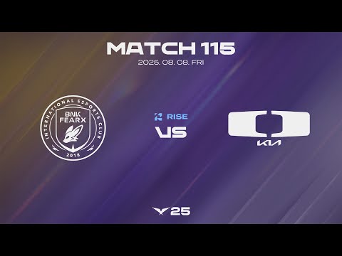 BFX vs DK | 매치 115 하이라이트 | 08.08 | 2025 LCK