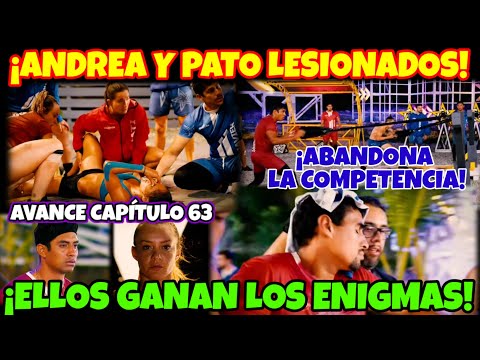 AVANCE CAP 63 PATO Y ANDREA LESIONADOS  ELLOS GANAN LOS ENIGMAS  EXATLÓN MÉXICO 2023 #exatlón