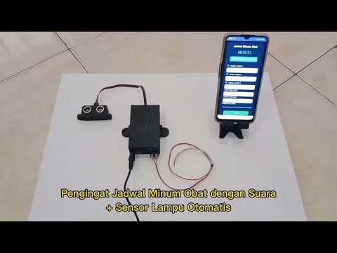 Alarm Pengingat Jadwal Minum Obat dengan Suara dan Sensor Lampu Otomatis hub WA 085646399200
